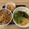 吉野家 - 牛丼油そばセット＋唐揚げ2個
