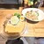 すみれ - 料理写真:冷たい担々まぜそばとからあげサラダ