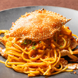 コース・アラカルトで◆贅沢オードブルとワタリガニパスタを堪能