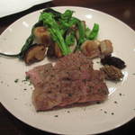 グロリエット - 【2015. 4月】紀州岩清水豚のステーキ＠1800円（税込）