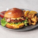 HUB - クラシック・ダブルデッカーバーガー Classic Double-Decker Burger