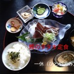 一休 - 料理写真:鰹のタタキ御膳