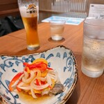 石臼挽きそば 石月 - 鯵の南蛮漬け