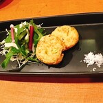 自彩菜酒処 渓 - 揚げたて空豆がんも