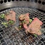 博多焼肉 玄風館 龍 - タン塩ネギまみれ