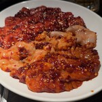 博多焼肉 玄風館 龍 - フランク(ササミ)・シマチョウ・ミノ