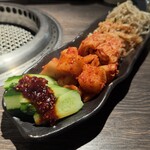 博多焼肉 玄風館 龍 - キムチナムル盛り
