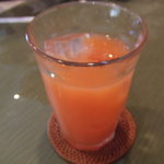 イルカプリッチョ - グレープフルーツジュース