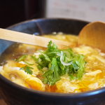 東京うどん 一将 - けいらん　900円！あんかけ＋ラー油