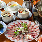 イキな!!居酒屋粋 - 料理写真:鳥取米子名物鯖しゃぶコース※前日までに予約.鯖しゃぶ1,580円・雑すい＋300円の単品もあります