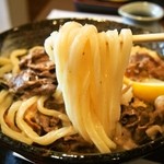 うどん上々 - 佐賀牛 肉温玉ぶっかけ（うどん）