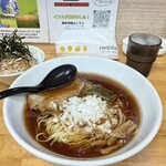 一陽来福 - 料理写真:ラーメン¥800、ねぎめし¥350