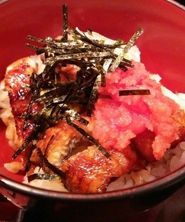 Tsukiji Miyagawa Honten - 薬味のせ（明太子、山椒、山葵、海苔、葱）