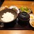 ここのつ - 料理写真:B定食：究極のレバにら半分と鶏のから揚げ三個