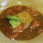 竹屋町 三多 - 山口産鮑と高知産トマトの肝ソース