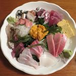 ひとし - 刺身盛り合わせ３人盛り