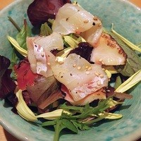 鮨龍尚 - 真鯛と炙りホッキ貝のマリネ風サラダ