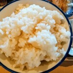 味自慢 - 【鯵満定食】のご飯（貝だし）