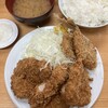 とんかつ山家 - ひれかつ定食（大）＆あじフライ