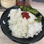 らーめん 武双家 - ラーメン並（麺カタメアブラヌキ）＋のり増し5枚
            850円＋100円