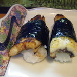 福寿司 - ウナギと穴子、一度に楽しめます