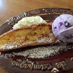 カナカロカ - 紫いもアイスのフレンチトースト