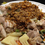 みょうが屋 - 刀根鶏 四川風ナッツソース 旨すぎました