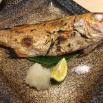 魚と溶岩焼 温 - のどぐろ塩焼き 半身 1280円 2015年3月