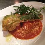 オステリアウララ - 春♫花ズッキーニのフリット