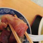 ラーメン河 - マグロ️と酢飯(ФωФ)