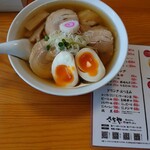 佐野ラーメン さちや - 料理写真:チャーシュー麺+煮玉子