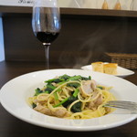 ピエトラ - 【ランチ】鶏ｾｾﾘ肉とほうれん草のｽﾊﾟｹﾞﾃｨｰ