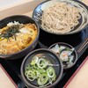 ゆで太郎 もつ次郎 - 満腹かつ丼セット（冷そば）¥1,140