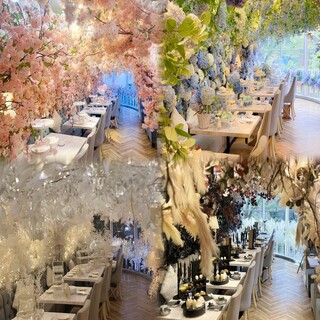 The vibrant interior along the Meguro River, changing with the seasons.