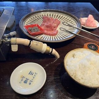 ロース松葉 - 料理写真:小ライスとタン塩