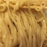 彩色ラーメン きんせい総本家 夢風 - 自家製中太平打ち麺（特製つけめん 塩味）