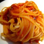 インカメラ コン テラッツァ - 手長海老のトマトクリーム　スパゲッティーニ