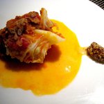 インカメラ コン テラッツァ - 仔牛バラ肉と春キャベツのトマト煮込み