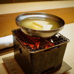 松川 - 【春】京都洛西塚原産の筍の入ったしゃぶしゃぶ鍋(2015.04.04)