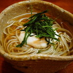 松川 - 【春】自家製蕎麦、山芋のすりおろしと四万十川の海苔を添えて(2015.04.04)