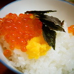 松川 - 【春】ご飯、いくらと海苔とからすみをのせて(2015.04.04)