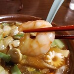 チンタンタン - 五目ラーメンのエビ