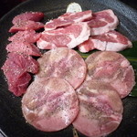 ジンギスカン霧島 - 幕内盛り(特選ﾗﾑﾋﾚ･特上ﾗﾑ肉･ﾗﾑﾀﾝ)