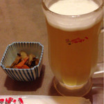 つぼ八 - 牛蒡の煮物がお通しでした