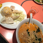 蘭苑飯店 - 担々麺セット