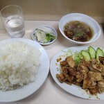 点心 - 料理写真:生姜焼きライス 680円 大盛 100円