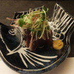 旬菜 おぐら家 - 初鰹わら焼き刺し