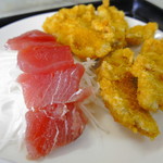 みつ食堂 - 県産魚魚フライさしみ付き
