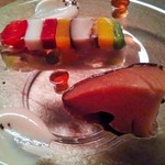 六雁 - 2015.4.野菜のにこごりとサプライズ鮑