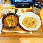 開花屋太郎 - 料理写真:辛口キーマつけ麺(ハーフ)